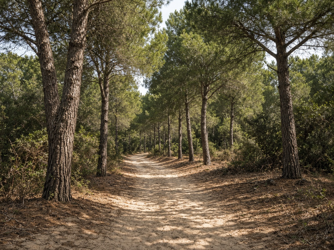 Pfad im Pinienwald der Barrosa